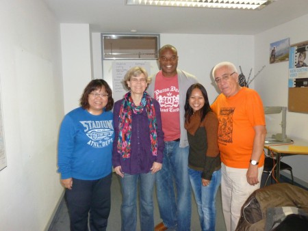 MI MAESTRA DE ALEMAN Y MIS COMPAÑEROS EN EL "GOETHE INSTITUT" DE FRANKFURT AM MAIN